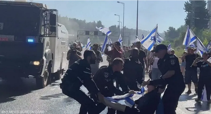 تظاهرات حاشدة تجتاح القدس والمدن الاسرائيلية احتجاجًا على إقرار قانون التعديلات القضائية