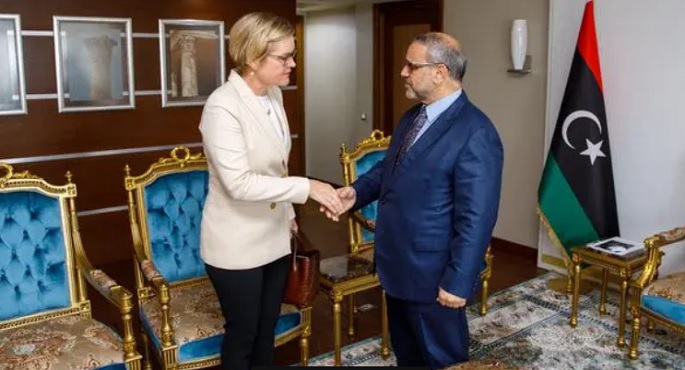 «المشري» والسفيرة البريطانية في ليبيا يبحثان اعتماد خارطة الطريقة المقترحة