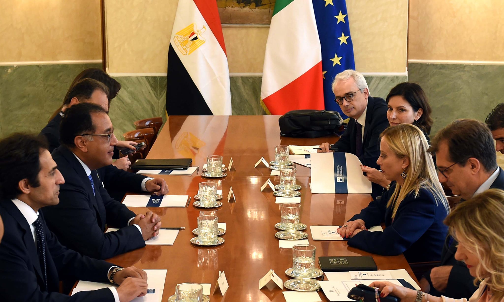 رئيسة وزراء إيطاليا: نتطلع لتعزيز العلاقات مع مصر.. ونشيد بالتنسيق مع الرئيس السيسي