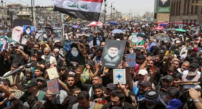 بعد السويد .. متظاهرون عراقيون يحاولون الوصول إلى سفارة الدانمارك احتجاجًا على حرق المصحف