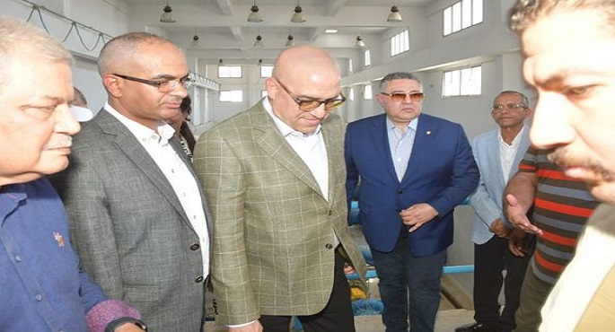 بالصور.. وزير الإسكان ومحافظ البحر الأحمر يختتمان جولة تفقد توسعات محطة معالجة صرف صحي مدينة الغردقة