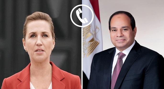 الرئيس السيسي يتلقى اتصالا هاتفيا من رئيسة وزراء الدنمارك تناول الأوضاع في قطاع غزة