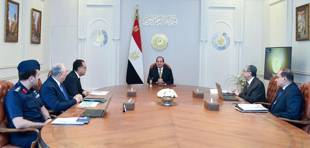 السيسي يوجه بضرورة استكمال المشروعات القومية للإنتاج الزراعي واستصلاح الأراضي