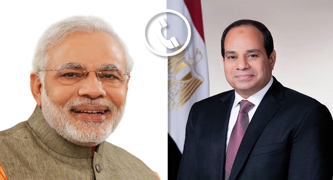 الرئيس السيسي يبحث هاتفيا مع رئيس وزراء الهند مستجدات العمليات العسكرية الإسرائيلية بغزة