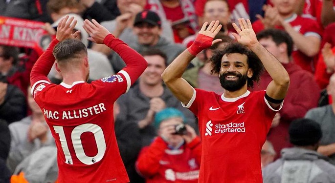 محمد صلاح يقود ليفربول للتأهل لنصف نهائي كأس الرابطة بالفوز علي وست هام 5-1