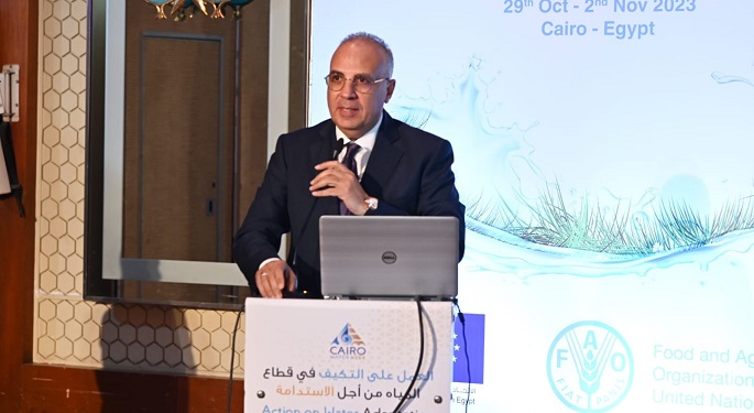 وزير الري يؤكد أهمية زيادة الاعتماد على البحث العلمي في مجال إدارة المياه