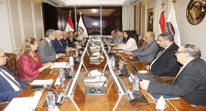وزيرا قطاع الأعمال والاتصالات يتابعان أعمال مشروع تخطيط الموارد والتحول الرقمي بالشركات