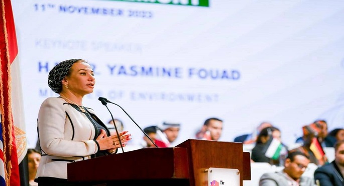 بالصور.. وزيرة البيئة تشارك فى النموذج الدولي لمحاكاة قمة المناخ COP28 الذى تنظمه الجامعة البريطانية بالقاهرة