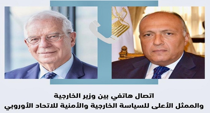 بالصور.. شكري يتلقى اتصالات من وزيري خارجية روسيا ونيوزيلاندا والممثل الأعلى للشئون الخارجية والسياسة الأمنية للاتحاد الأوروبي