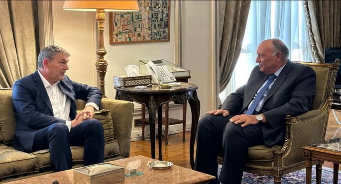 بالصور.. شكري يبحث مع المفوض العام لوكالة الأونروا الأوضاع الإنسانية بقطاع غزة