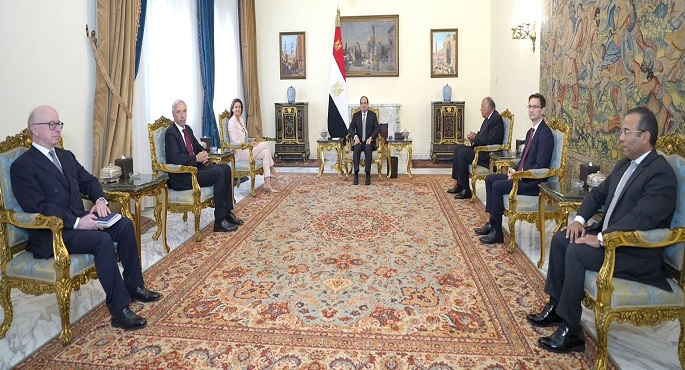 السيسي لوزيري خارجية سلوفينيا والبرتغال: التحرك الدولي مهم للتوصل إلى تسوية للقضية الفلسطينية