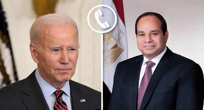 السيسي لنظيره الأمريكي: مصر حريصة على حقن الدماء وتحقيق الاستقرار في المنطقة
