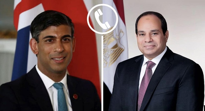 السيسي و سوناك يبحثان هاتفيًا مستجدات التصعيد الإسرائيلي في غزة