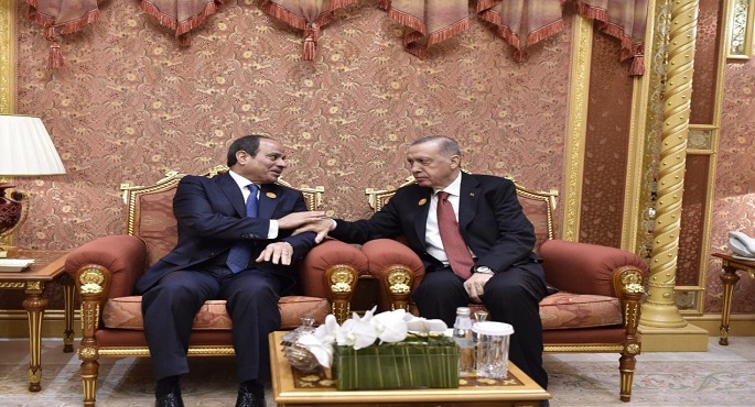 الرئيسان السيسي وأردوغان يتوافقان بشأن الوقف الفوري للعمليات العسكرية في غزة