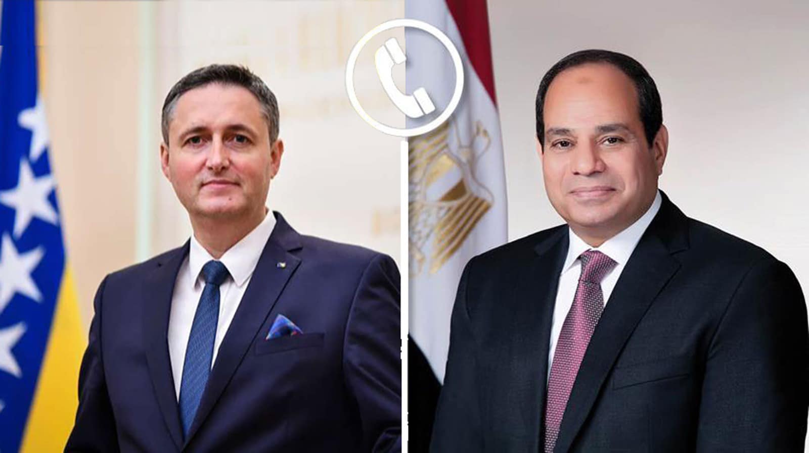 الرئيس السيسي يبحث هاتفيا مع رئيس البوسنة تكثيف الجهود الدولية لوقف إطلاق النار في غزة