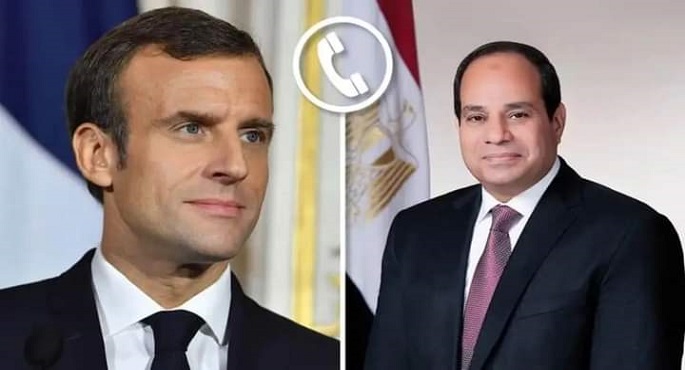 الرئيس السيسي يتلقى اتصالاً هاتفيًا من ماكرون للتشاور بشأن التصعيد في قطاع غزة