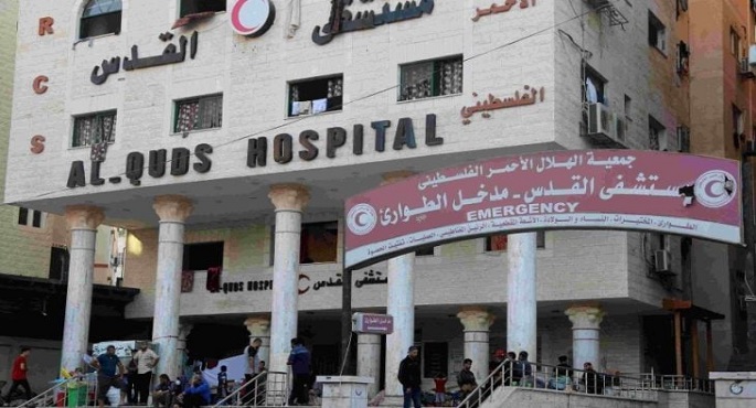 الهلال الأحمر الفلسطيني: الآليات والدبابات الإسرائيلية تحيط بمستشفى “القدس” تمهيدًا لإخلائه بالقوة