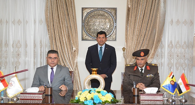 بالصور.. الكلية الفنية العسكرية توقع بروتوكول تعاون مع وزارة الشباب والرياضة