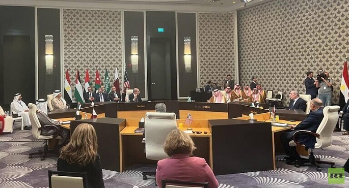 انطلاق اجتماع وزراء الخارجية العرب مع وزير الخارجية الأمريكي بلينكن في عمان