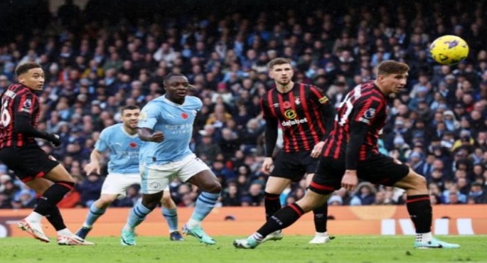 مانشستر سيتي يتصدر الدوري الانجليزي مؤقتا بفوزه الكبير على بورنموث 6ـ1