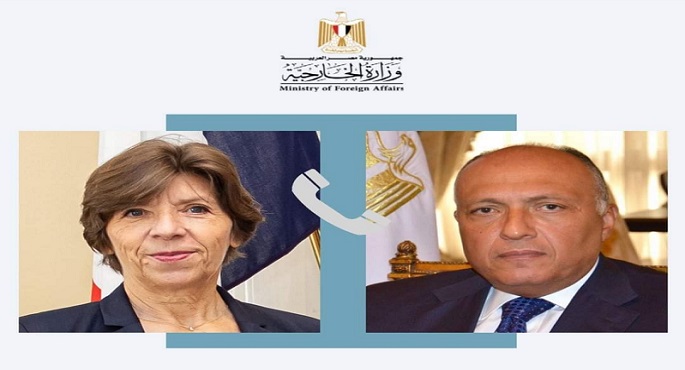شكري يؤكد ضرورة وقف الاعتداءات الإسرائيلية في غزة ورفض التهجير القسري للفلسطينيين