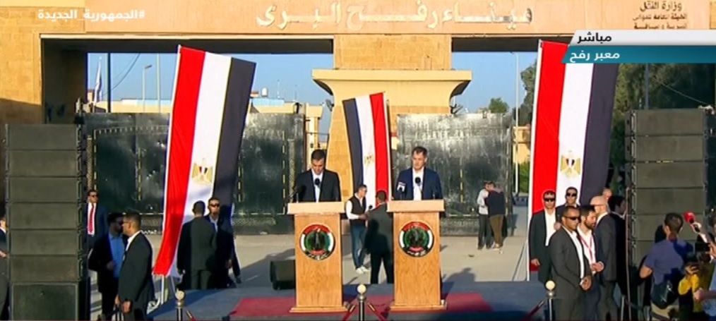 بالفيديو.. من أمام معبر رفح.. رئيس وزراء إسبانيا يعرب عن شكره للرئيس السيسي على جهوده لإدخال المساعدات إلى غزة