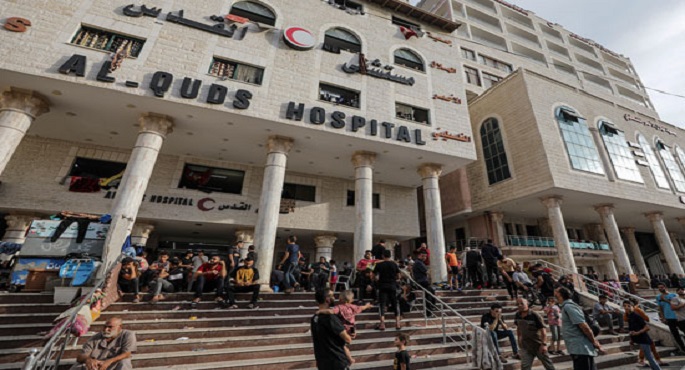 جمعية الهلال الأحمر الفلسطيني يُطالب المجتمع الدولي بتوفير الحماية العاجلة لمُستشفى القدس في غزة