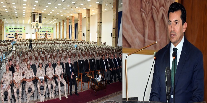 بالصور .. القوات المسلحة تنظم حملة توعية بعنوان ” تصدوا معنا ” بالتعاون مع وزارة الشباب والرياضة