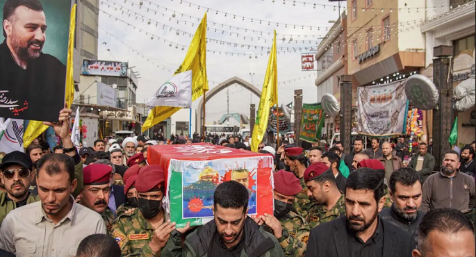  تشييع جثمان رضي موسوي في طهران