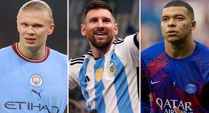 ميسي وهالاند ومبابي في القائمة النهائية المرشحة لجائزة “ذا بيست” لأفضل لاعب بالعالم
