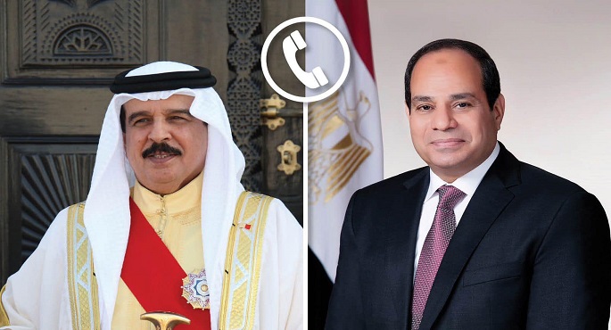 الرئيس السيسي يستعرض هاتفيا مع ملك البحرين جهود وقف إطلاق النار في غزة