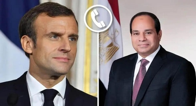 ماكرون يهنئ الرئيس السيسي بفوزه في الانتخابات الرئاسية