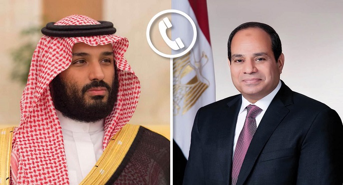 الرئيس السيسي يتلقى اتصالا من ولي العهد السعودي للتهنئة على إعادة الانتخاب لفترة رئاسية جديدة
