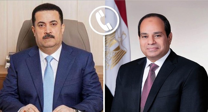 رئيس وزراء العراق يهنئ الرئيس السيسي بمناسبة إعادة انتخابه لفترة رئاسية جديدة