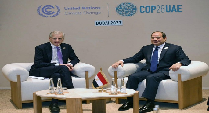 بالصور ..السيسي ورئيس وزراء النرويج يؤكدان أن المخرج الوحيد للوضع في غزة التسوية العادلة للقضية الفلسطينية