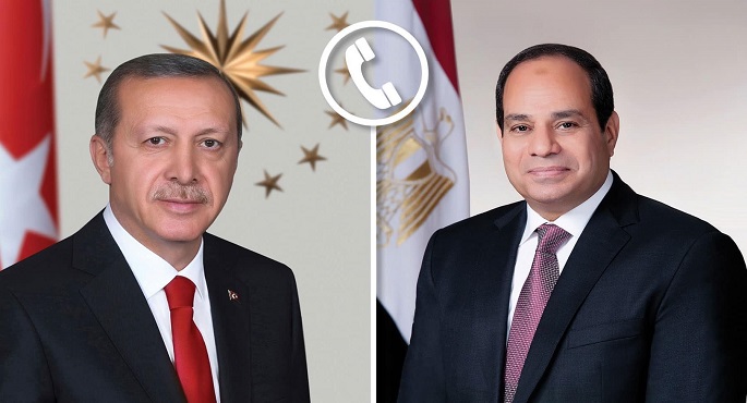 الرئيس السيسي يبحث هاتفيًا مع نظيره التركي سبل تعزيز العلاقات الثنائية بين البلدين