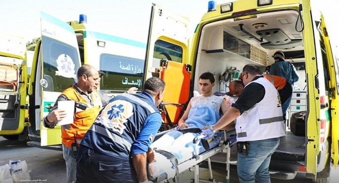إدخال 54 مصابا فلسطينيا عبر ميناء رفح لتلقى العلاج بمستشفيات الجمهورية