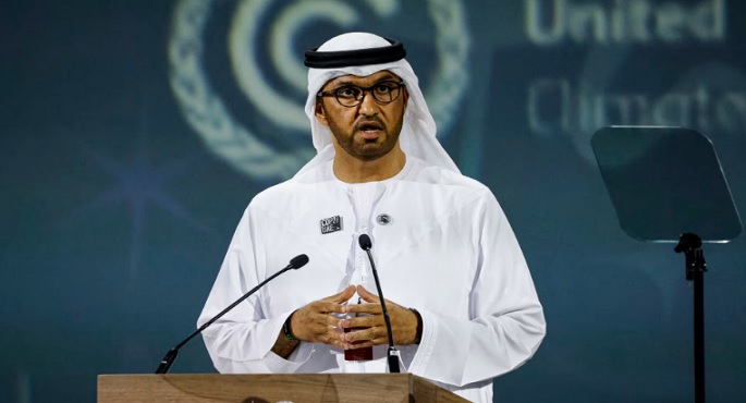 رئيس “كوب 28” يطلب من جميع الدول التوقيع على تعهد عالمي بمضاعفة إنتاج الطاقة المتجددة 3 أضعاف