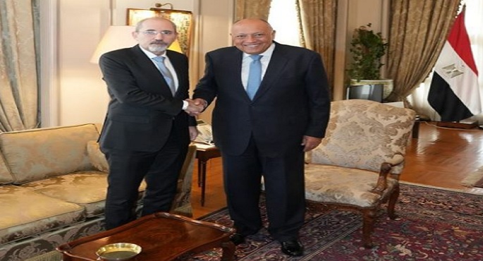 شكري ونظيره الأردني يبحثان أمن الملاحة في البحر الأحمر