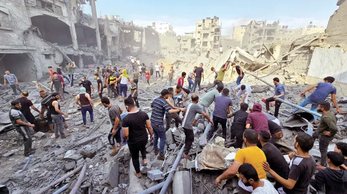 استشهاد فلسطينيين وإصابة 5 آخرين جراء قصف الاحتلال الإسرائيلي لجباليا شمال غزة
