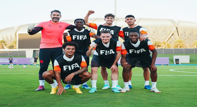 كأس العالم للأندية.. مانشستر سيتي يخوض مرانه الأول في السعودية