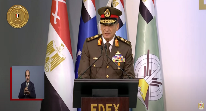 كلمة وزير الدفاع والانتاج الحربي في افتتاح معرض الصناعات الدفاعية “إيديكس2023”