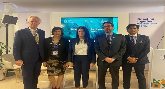 بالصور.. وزيرة التعاون الدولي تؤكد ضرورة الاستجابة السريعة لجهود مواجهة التغيرات المناخية