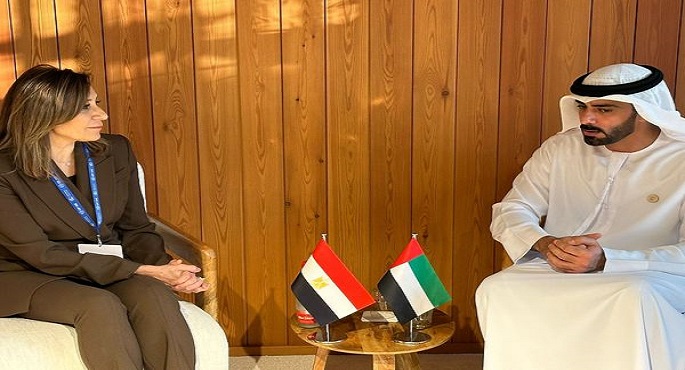 وزيرة الثقافة تبحث مع نظيرها الإماراتي سبل التعاون لدعم انطلاق مجموعة أصدقاء العمل المناخي المرتكز على الثقافة