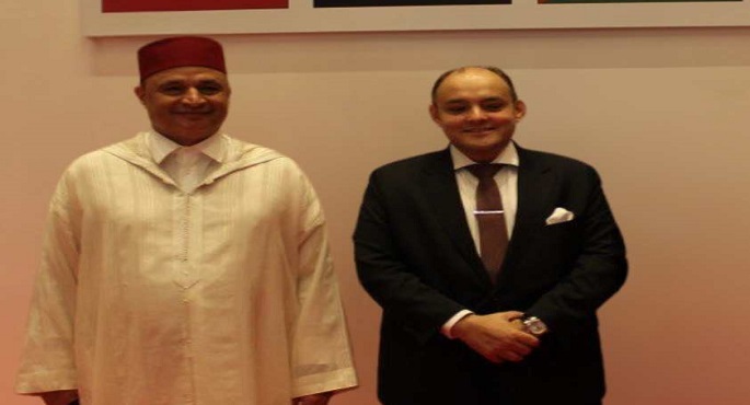 وزير التجارة والصناعة يبحث مع نظيره المغربي سبل تعزيز علاقات التعاون الاقتصادي المشترك