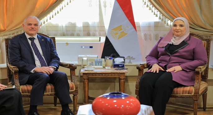 بالصور .. وزيرة التضامن تبحث مع سفير استراليا قضايا الحماية الاجتماعية في ظل التقلبات الاقتصادية