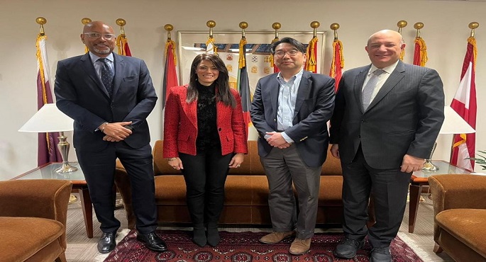 بالصور .. وزيرة التعاون الدولي تعقد جلسة مباحثات مع رئيس مجموعة البنك الدولي والإدارة العليا لمؤسسة “ميجا “