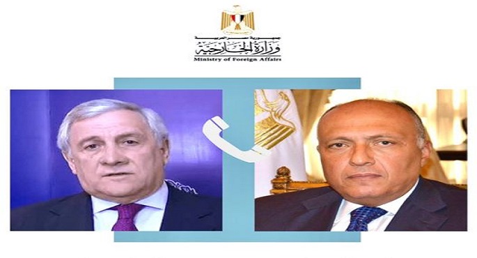 شكرى يؤكد لنظيره الإيطالي خلال اتصال هاتفي ضرورة التوصل لوقف شامل وفورى لإطلاق النار فى غزة