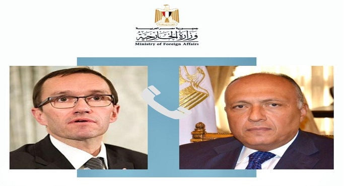 وزير الخارجية ونظيره النرويجي يناقشان هاتفيا الأوضاع الإنسانية المتدهورة في غزة