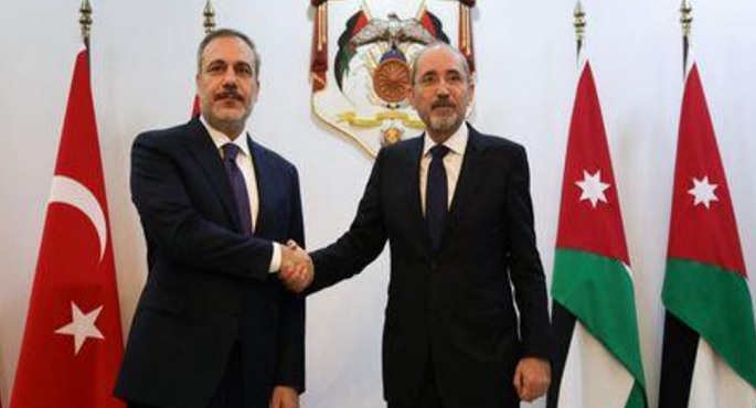 وزيرا خارجية الأردن وتركيا يؤكدان رفضهما للتهجير القسري للفلسطينيين وضرورة وقف الحرب على غزة